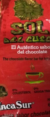 SOL DEL CUZCO CHOCOLATE PARA TAZA X 90GR