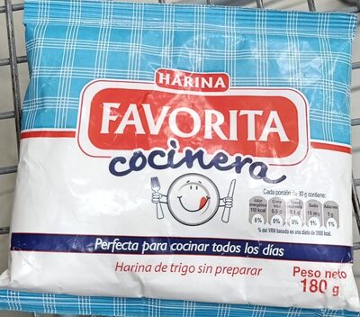 FAVORITA HARINA SIN PREPARAR X 180 GR
