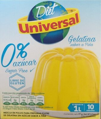 UNIVERSAL GELATINA DIET PIÑA X 1LT