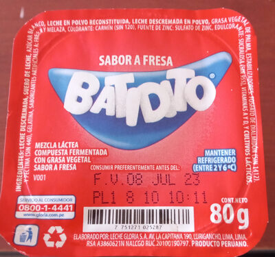 BATIDITO YOG FRESA X 80GR
