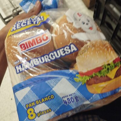 BIMBO PAN HAMBURGUESA 8 UNI X 480 GR