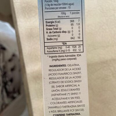 UNIVERSAL GELATINA DIET LIMON X 1LT