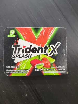 TRIDENT SPLASH FRE/FRU/LIM X 17.1 GR