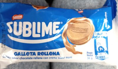 SUBLIME GALLETA RELLENA X 36GR