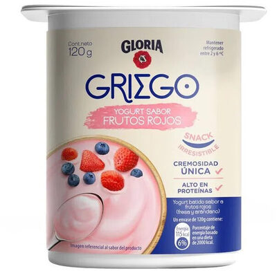 GLORIA YOG GRIEGO FRUTOS ROJ X 120 GR