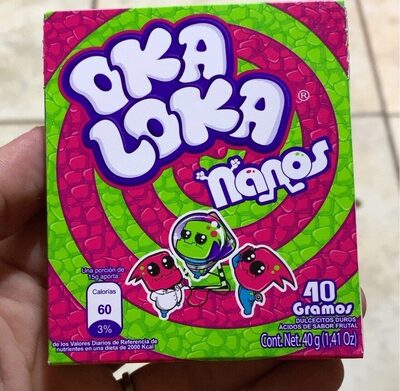 OKA LOKA NANOS ROSA Y VERDE X 40 GR