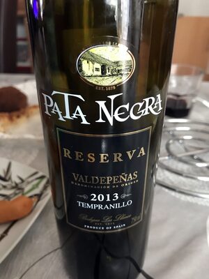 PATA NEGRA RESERVA TEMPRANILLO X 750ML.
