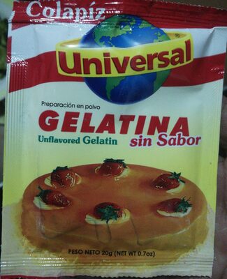 UNIVERSAL GELATINA SIN SABOR X 20GR