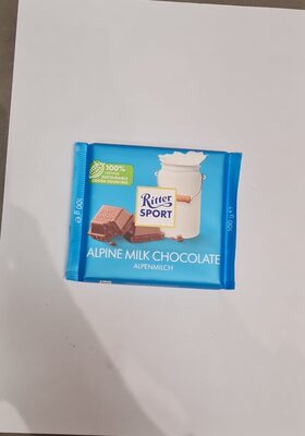 RITTER CHOCOLATECON LECHE DE LOS ALPES X 100GR