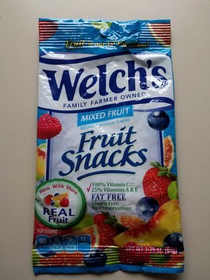 WELCHS FRUIT SNACKS MIXED X 64GR